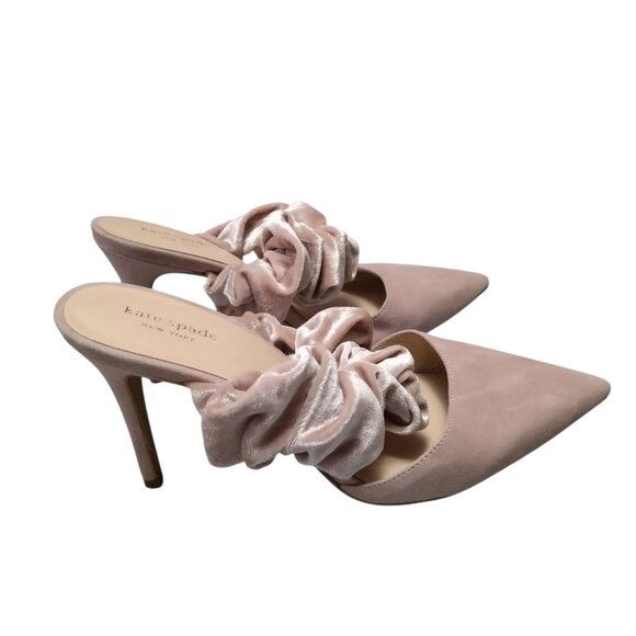 Kate Spade Women's Size 10M Light Pink Vikki Slip On Heels Pumps Pointed Toe - Picture 3 of 13